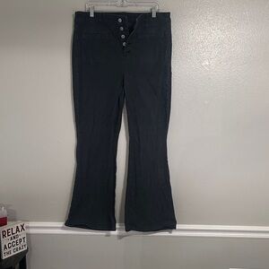 American Eagle Outfitters Charcoal Buttoned Pants